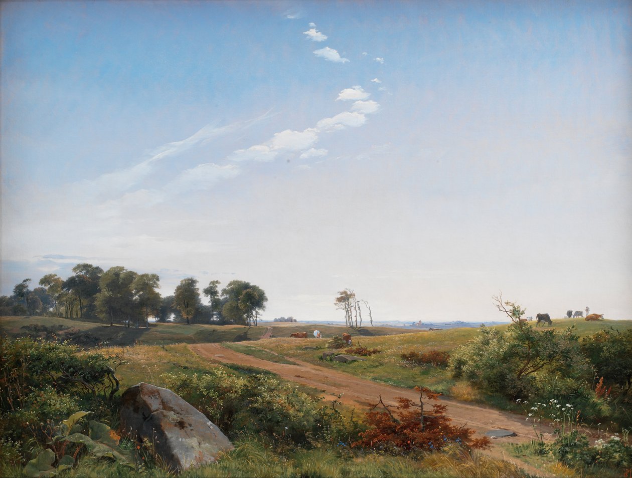 Seeländische Landschaft von Johan Thomas Lundbye