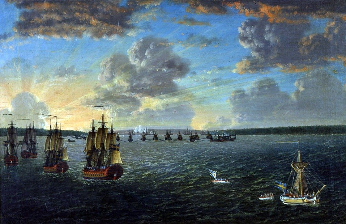 Inseglingen in der Viborgska-Bucht 15.6.1790 von Johan Tietrich Schoultz