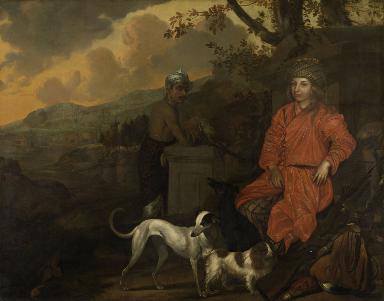 Porträt von Philippus Baldaeus und Gerrit Mossopotam, 1668 von Johan de la Rocquette
