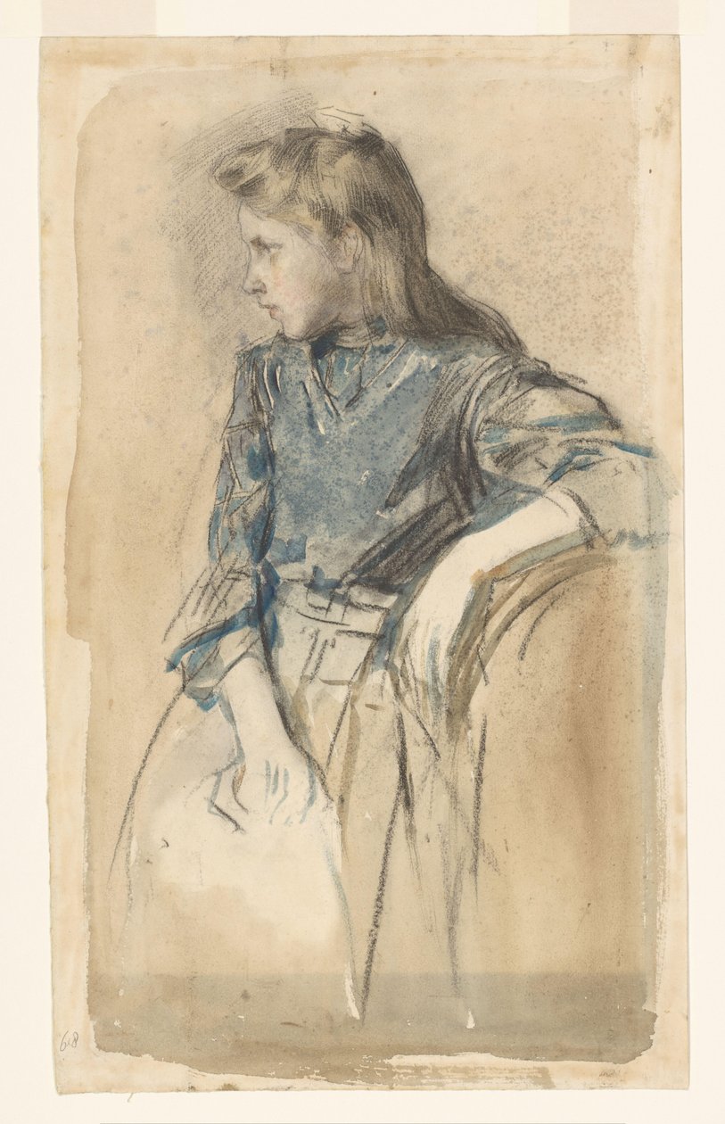 Blondes Mädchen von Johan Antonie de Jonge