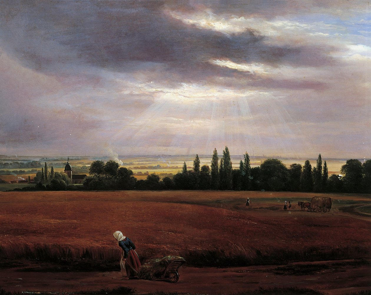 Landschaft bei Dresden von Johan Christian Dahl
