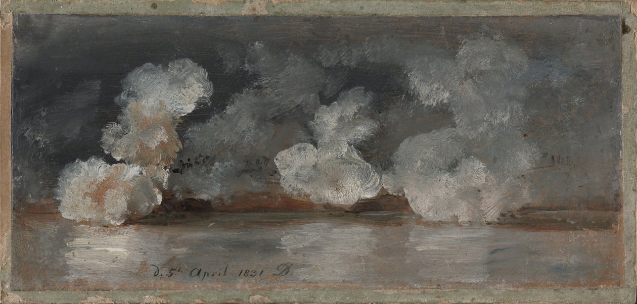 Rauch von Kanonenschüssen von Johan Christian Dahl