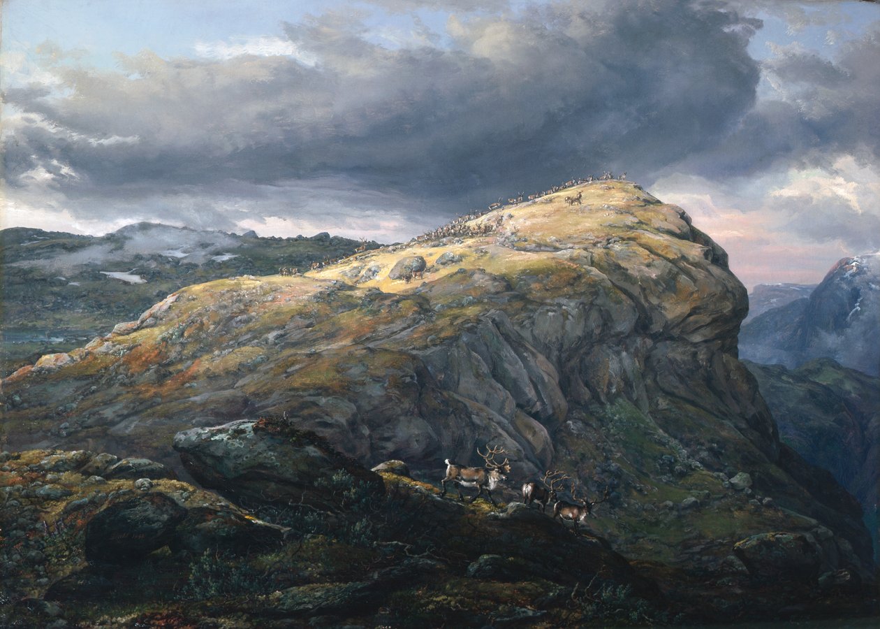 Stugunøset bei Filefjell von Johan Christian Dahl
