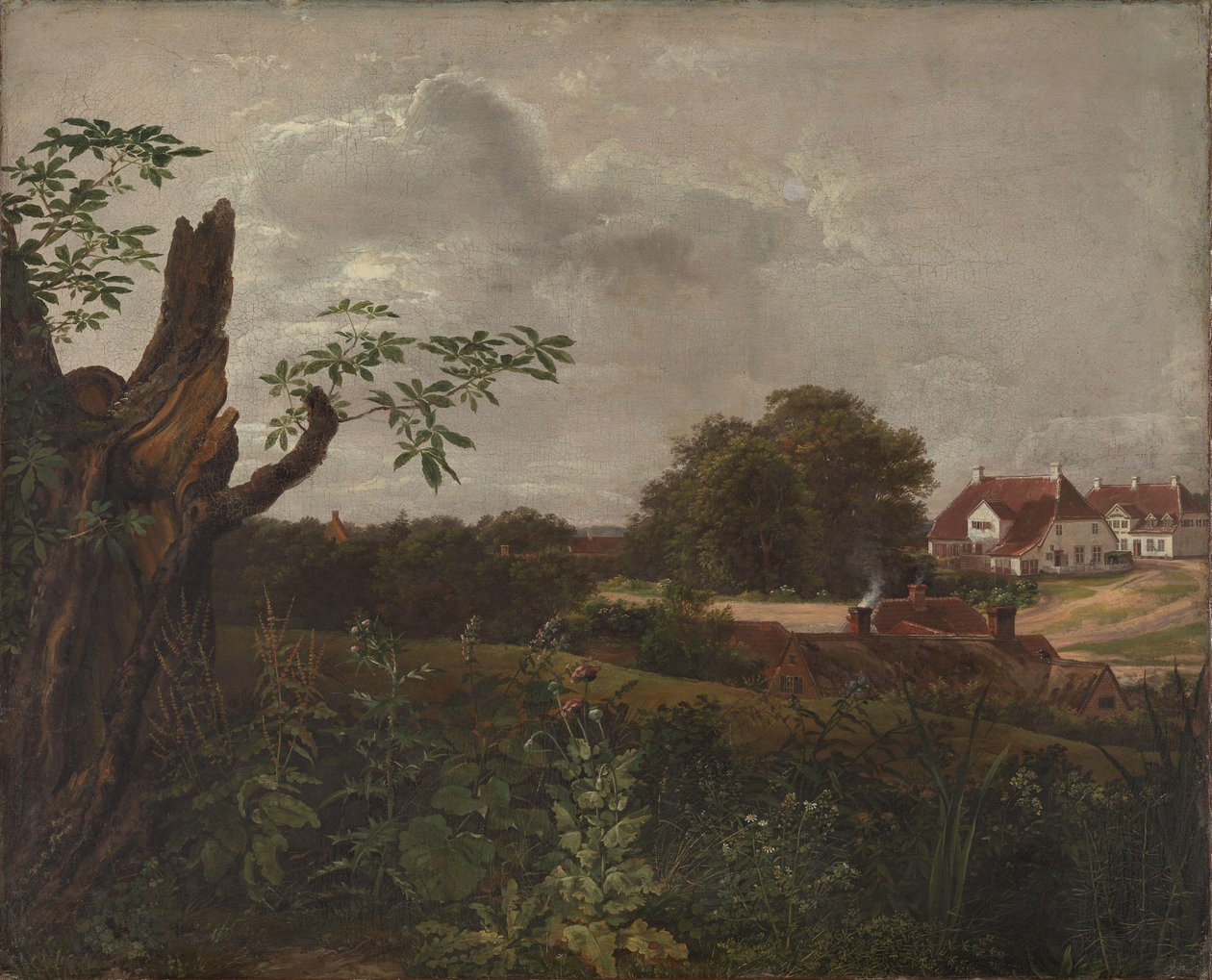Das große Gasthaus in Fredensborg von Johan Christian Dahl
