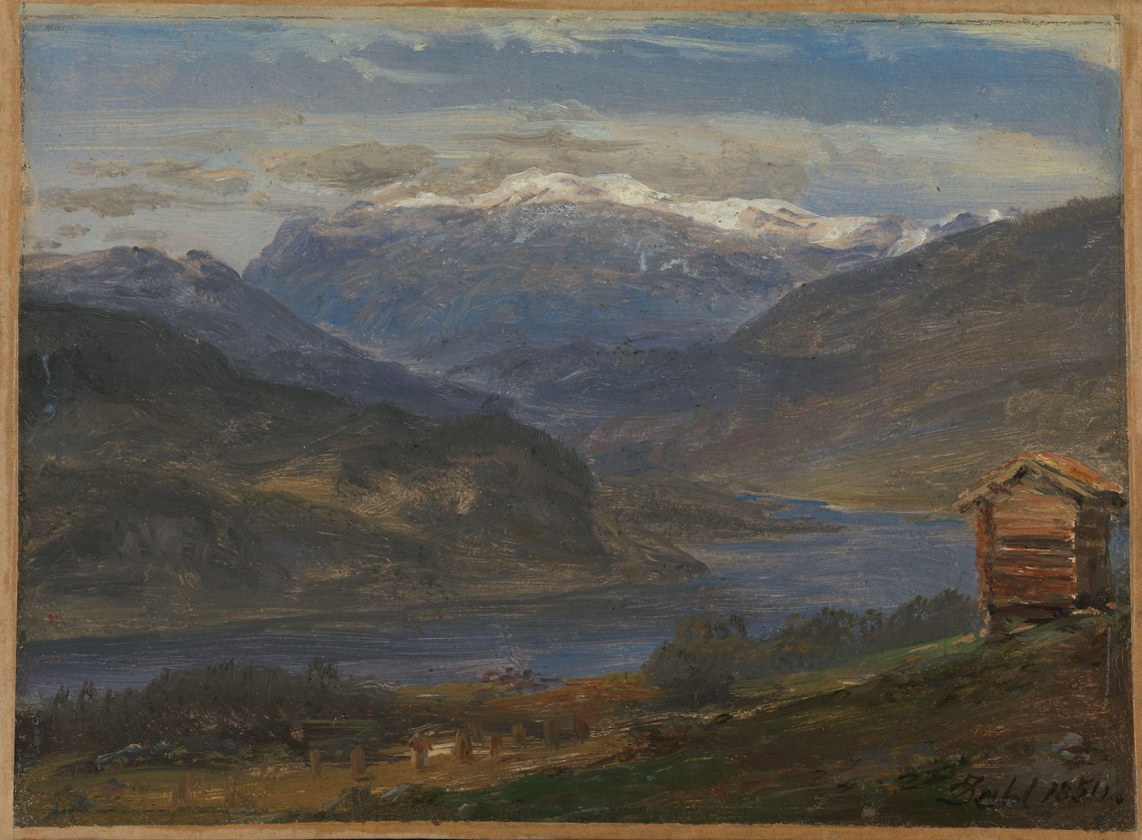 Blick auf Hjelle in Valdres von Johan Christian Dahl
