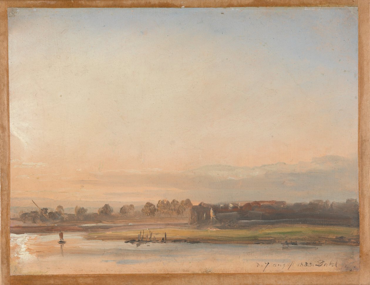 Blick auf die Elbe von Johan Christian Dahl