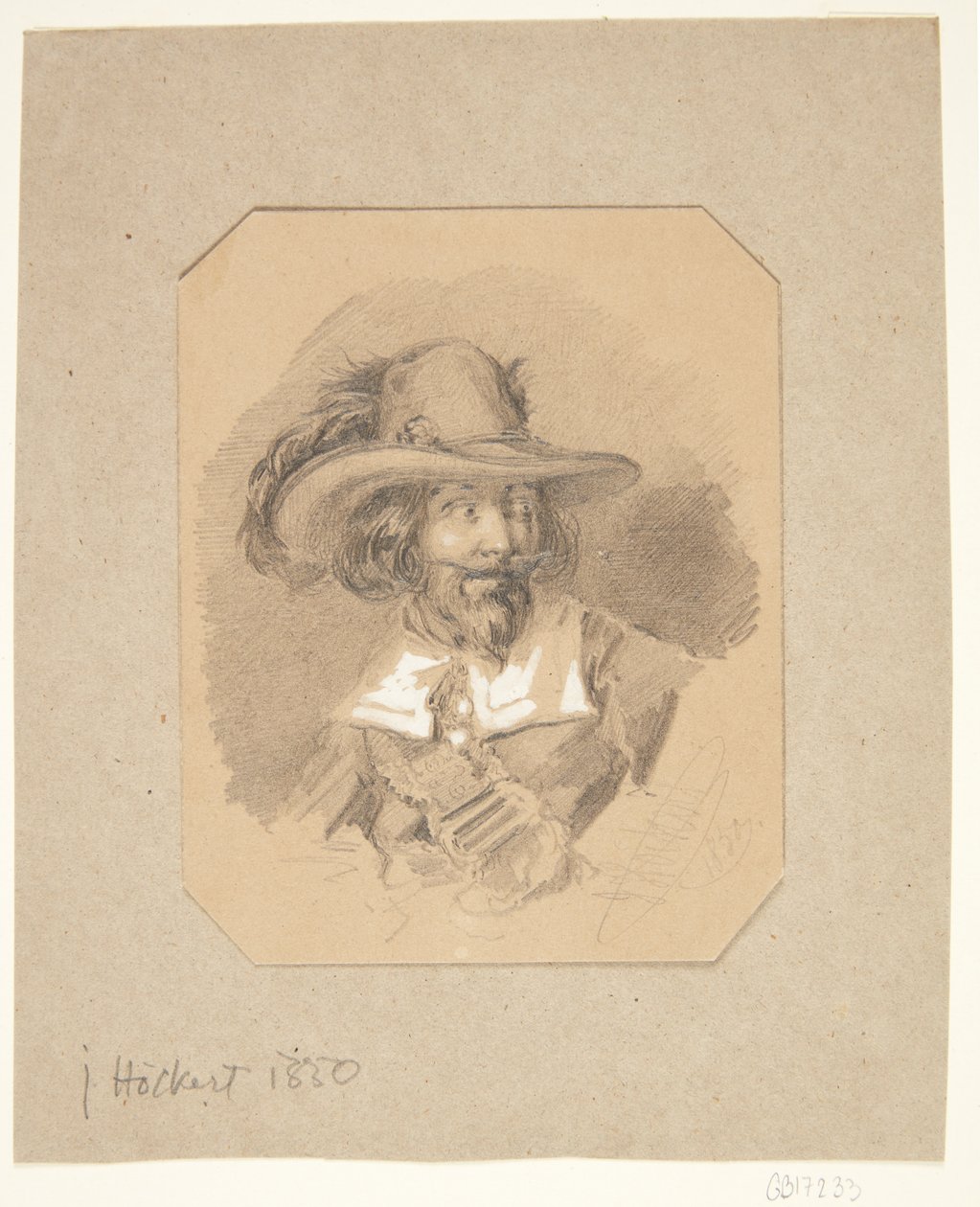 Porträt eines Mannes von Johan Fredrik Hockert