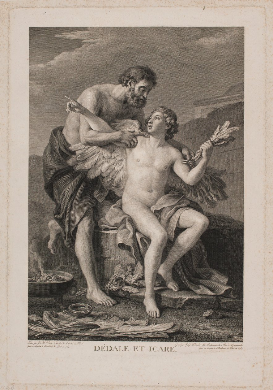 Dädalus und Ikarus von Johan Georg Preisler