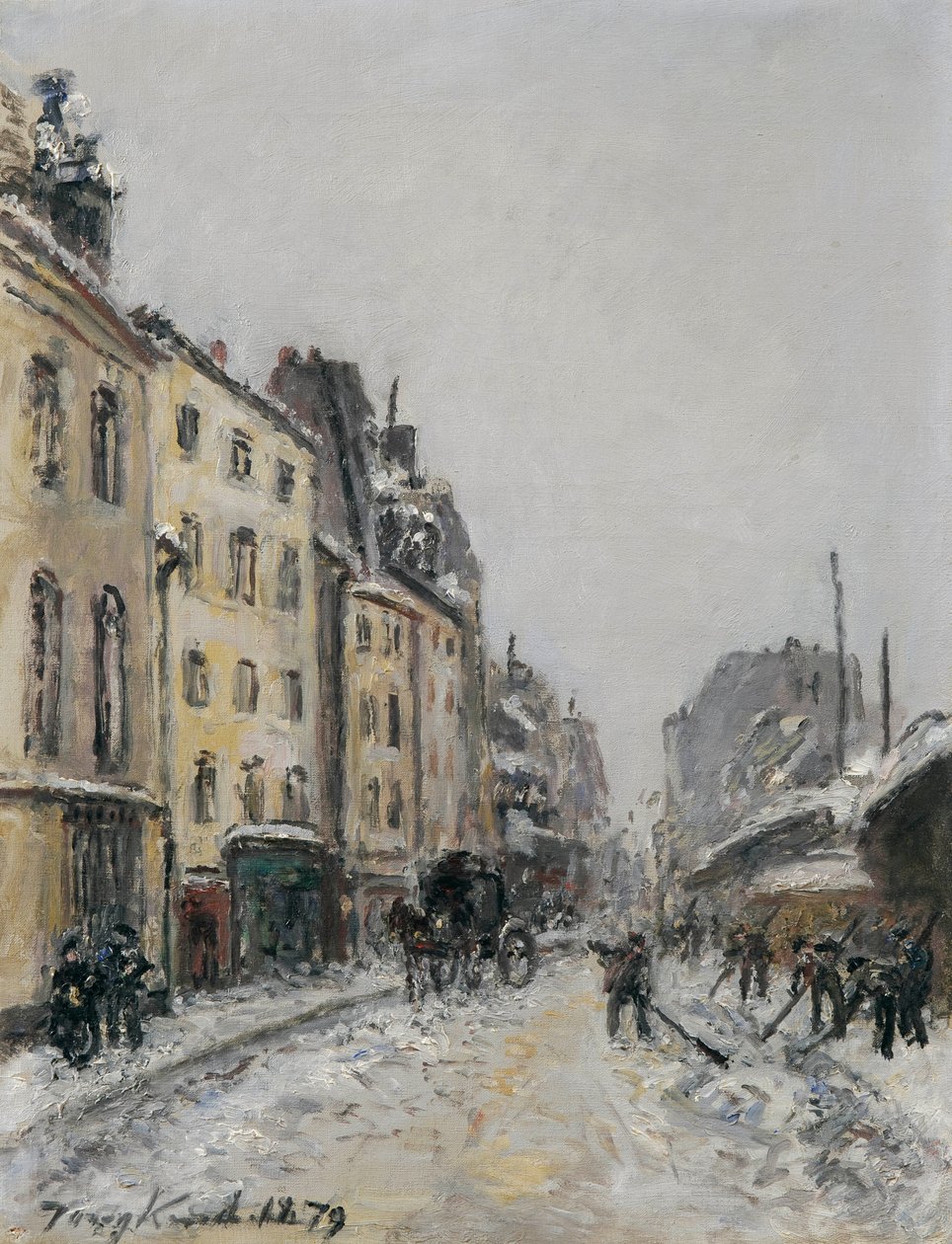 Rue du Faubourg-Saint-Jacques in Paris von Johan Jongkind