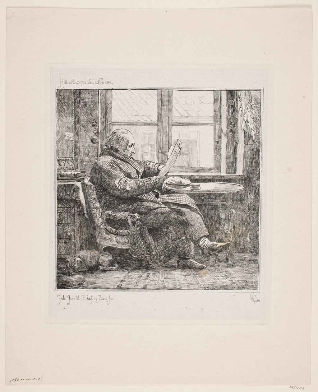 Justizrat Emanuel Bonnevie von Johan Lundbye