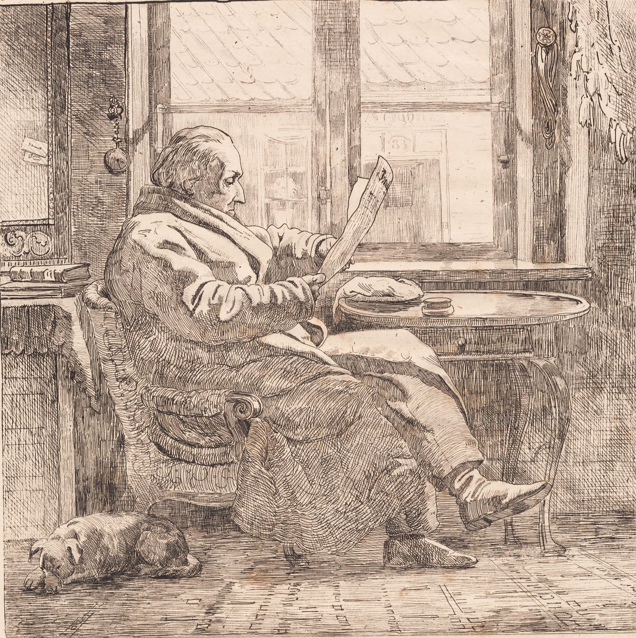 Justizrat Emanuel Bonnevie von Johan Thomas Lundbye