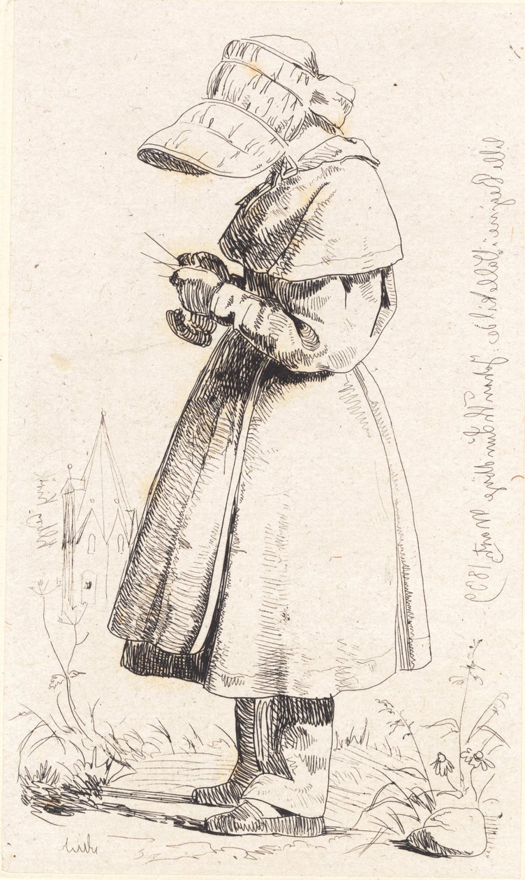 Lille Regine in Vallekilde von Johan Thomas Lundbye
