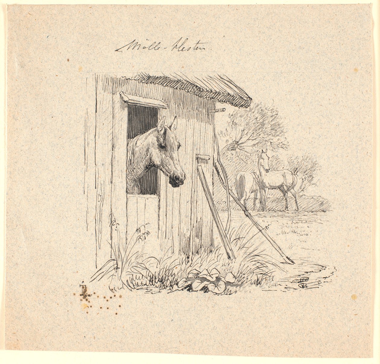 Das Mühlenpferd von Johan Thomas Lundbye