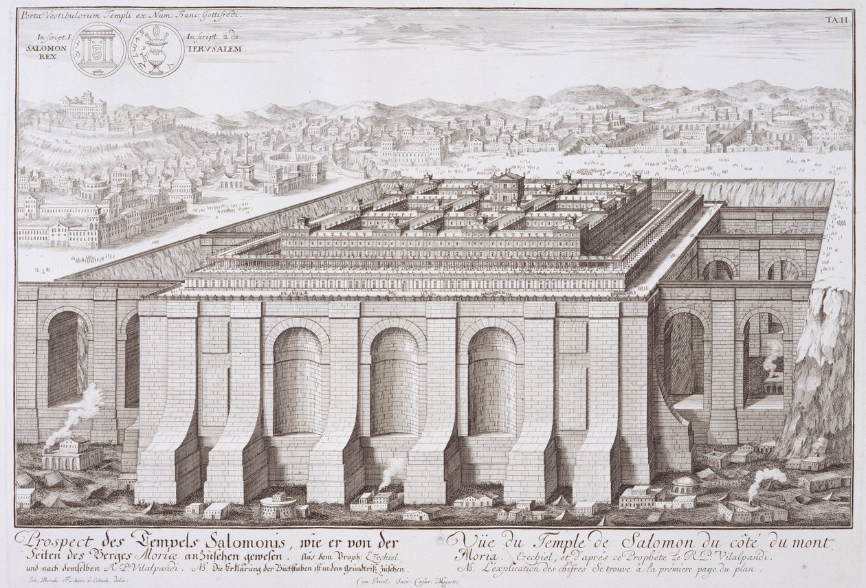 Der Tempel Salomos, Jerusalem, aus 