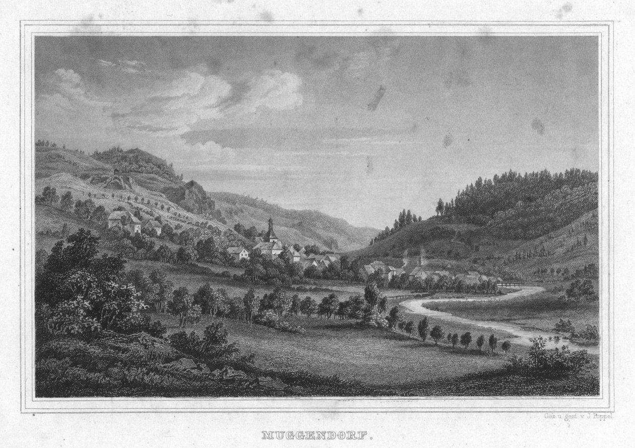 Muggendorf im Album der fränkischen Schweiz von Johann Poppel