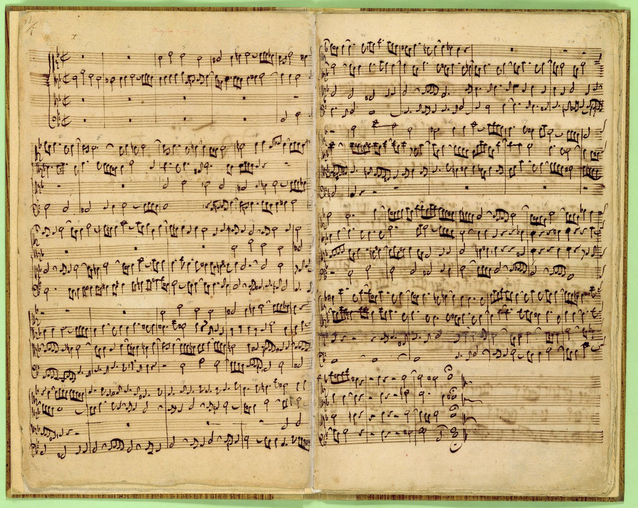 Seiten aus der Partitur der 
