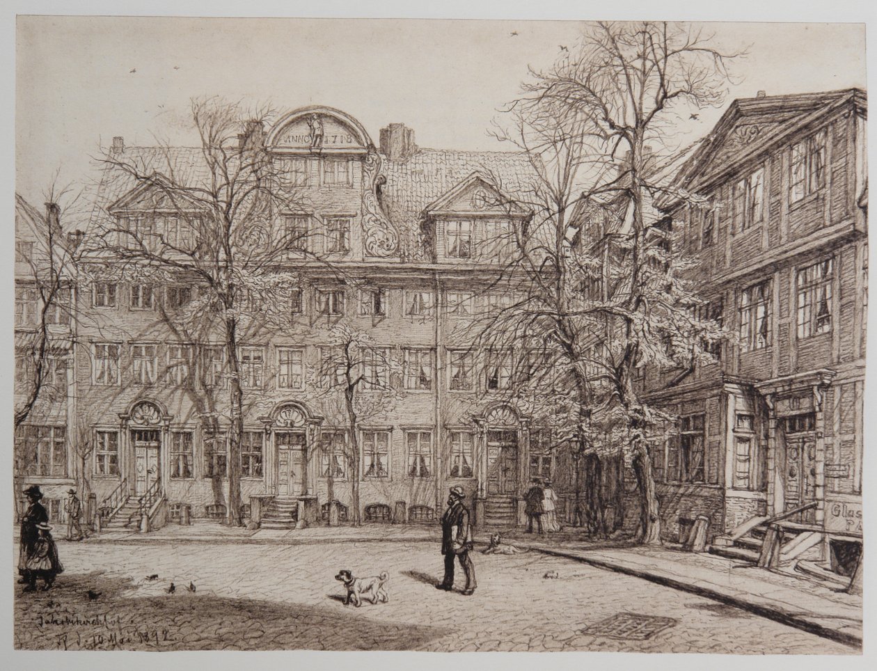 Jakobikirchhof 15-22 von Johann Theobald Riefesell