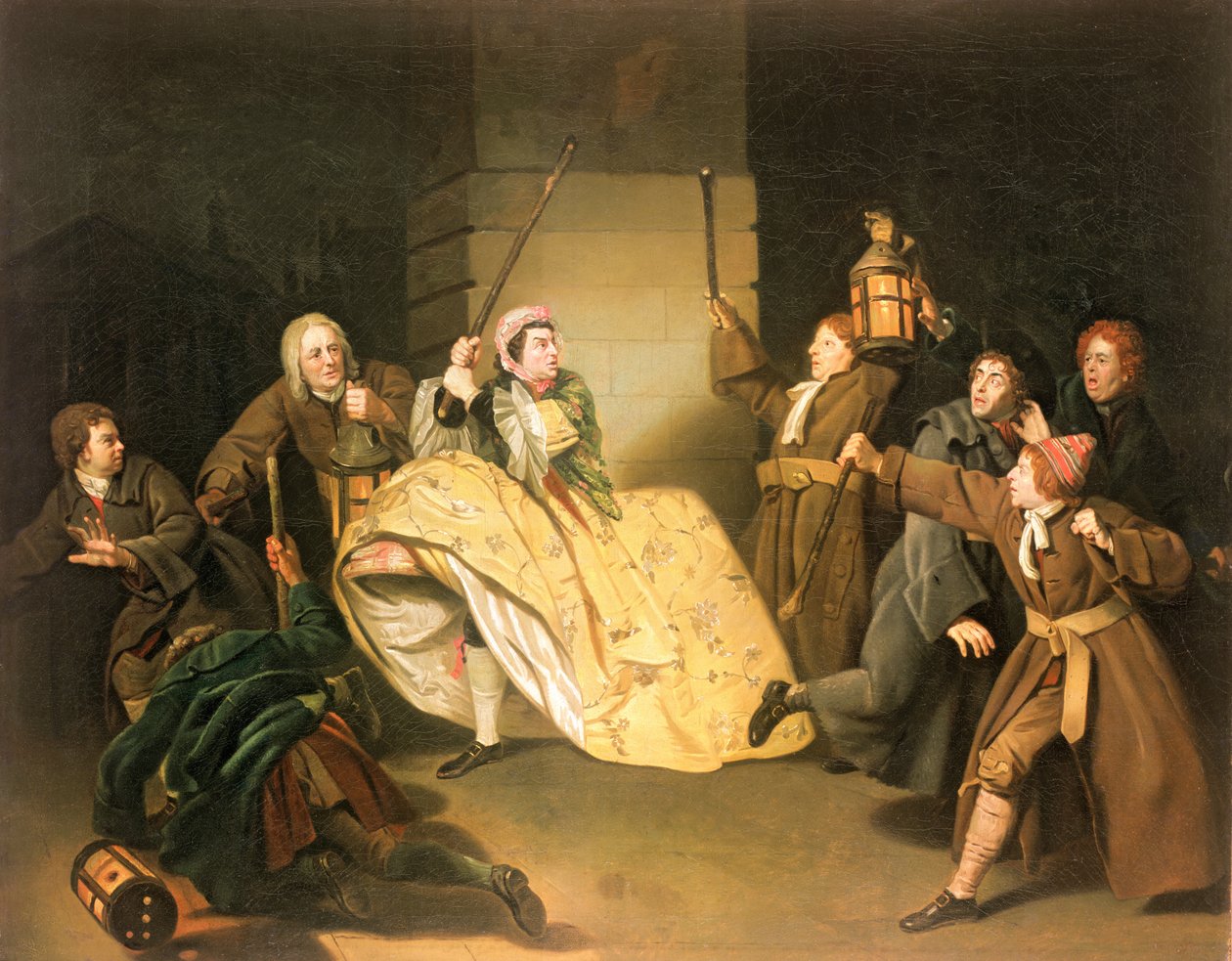 David Garrick als Sir John Brute in Vanbrughs 