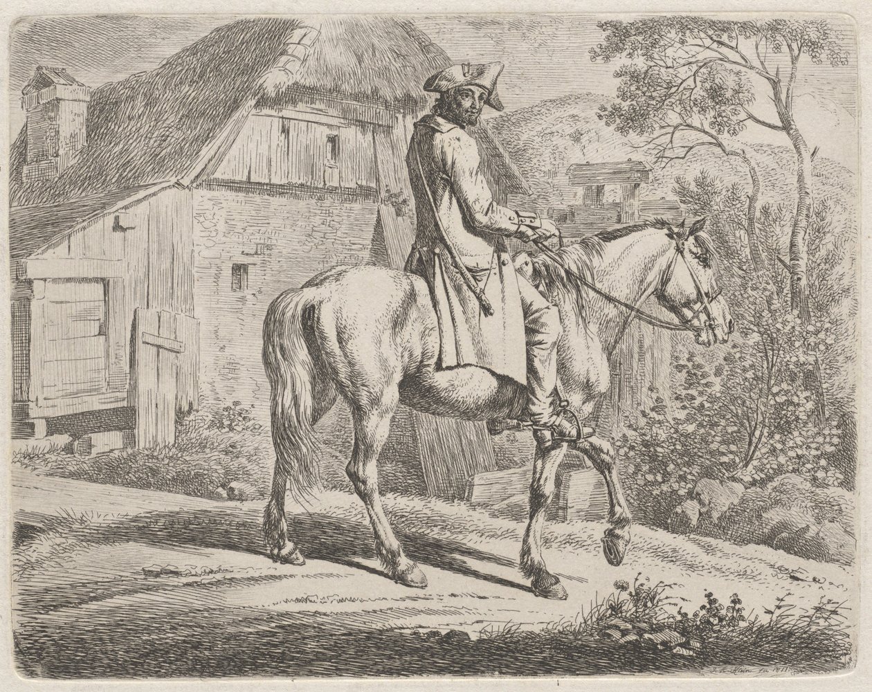 Viehändler zu Pferd von Johann Adam Klein