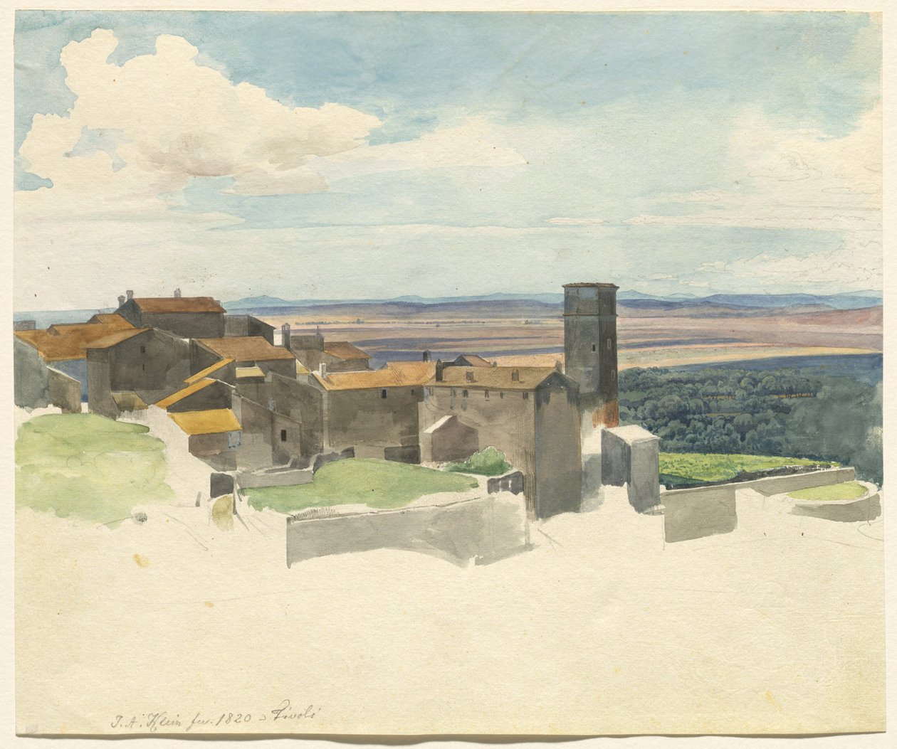 Tivoli und die römische Campagna von Johann Adam Klein