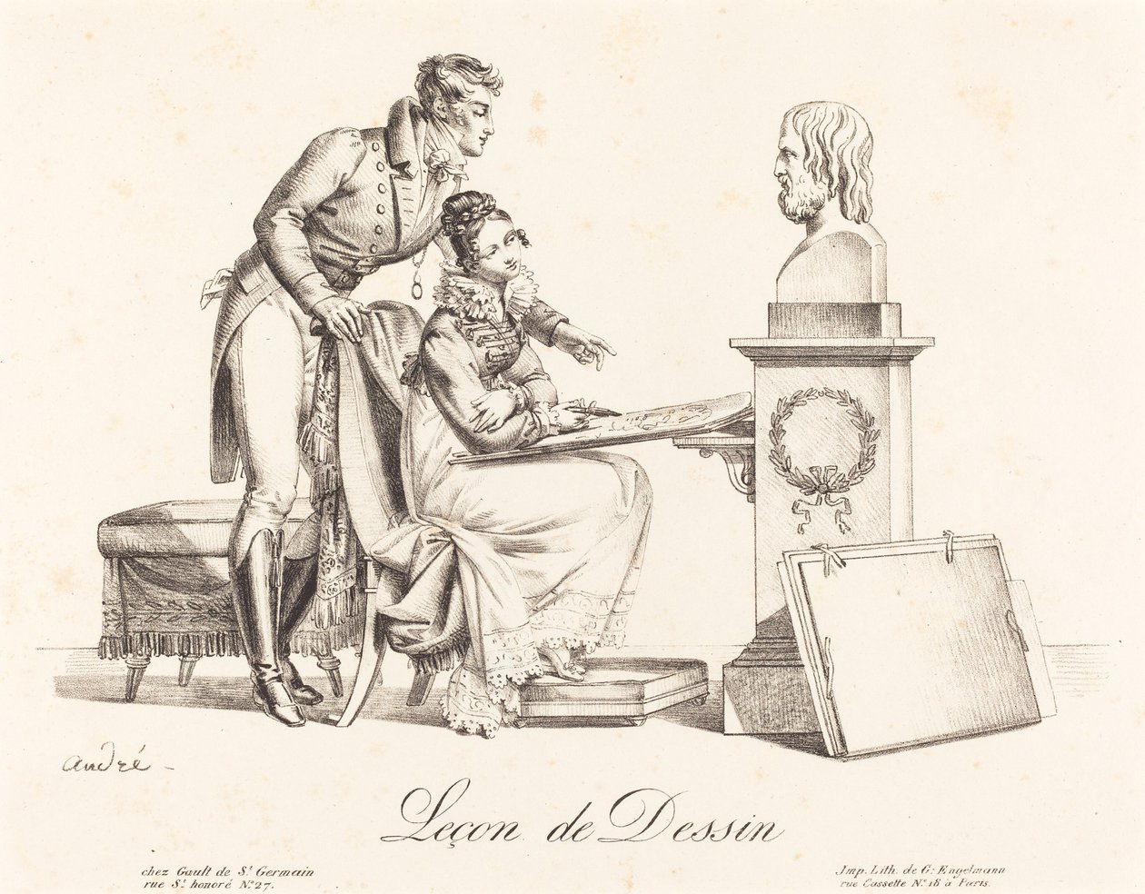 Zeichenunterricht von Johann Anton André