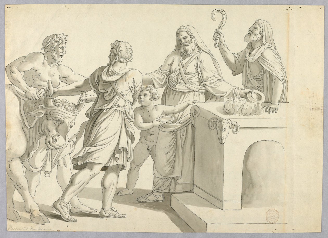 Ein klassisches Opfer von Johann August Nahl the Younger