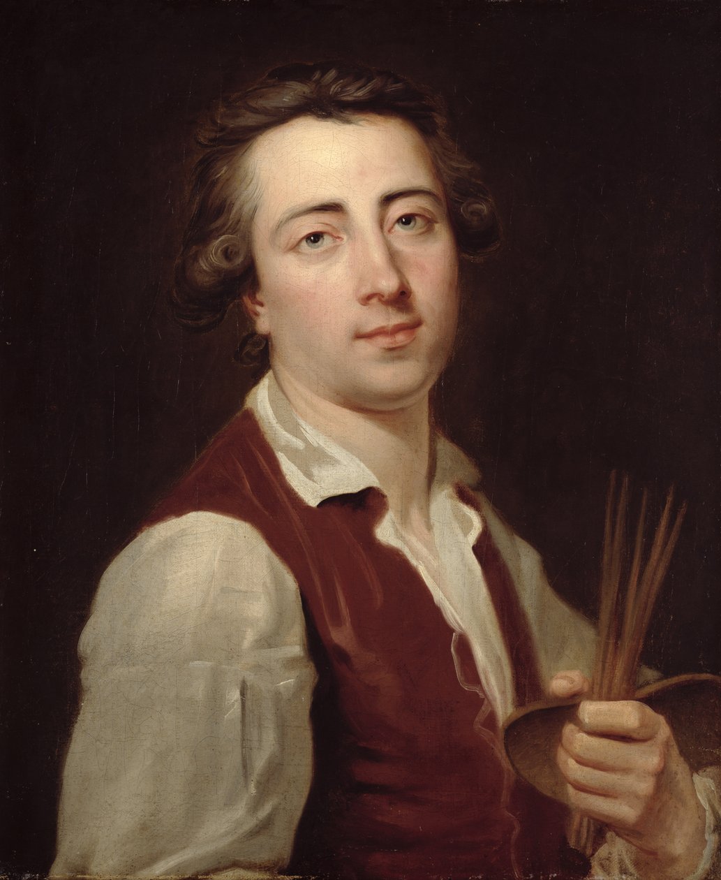 Selbstporträt von Johann August Nahl the Younger
