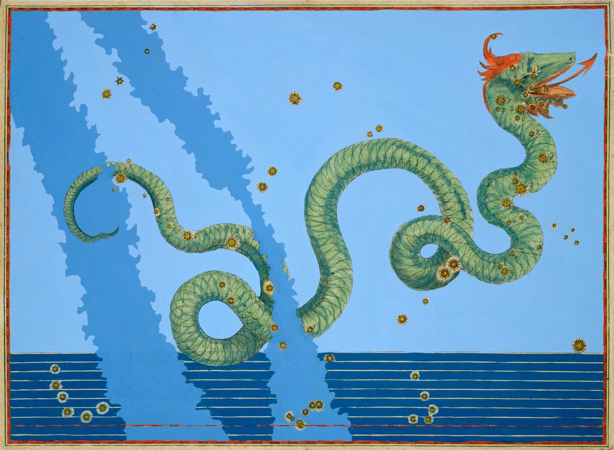 Konstellation des Serpens, 1603 von Johann Bayer
