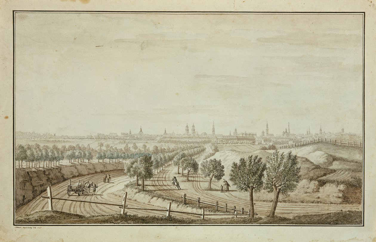 Ansicht des Halleschen Tors von Johann Carl Wilhelm Rosenberg
