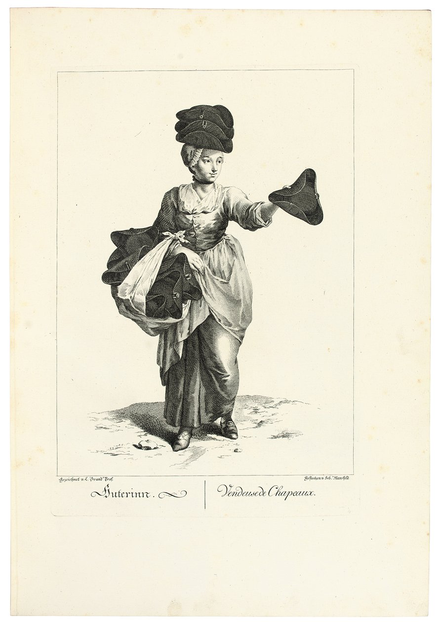Der Huthändler von Johann Christian (after) Brand