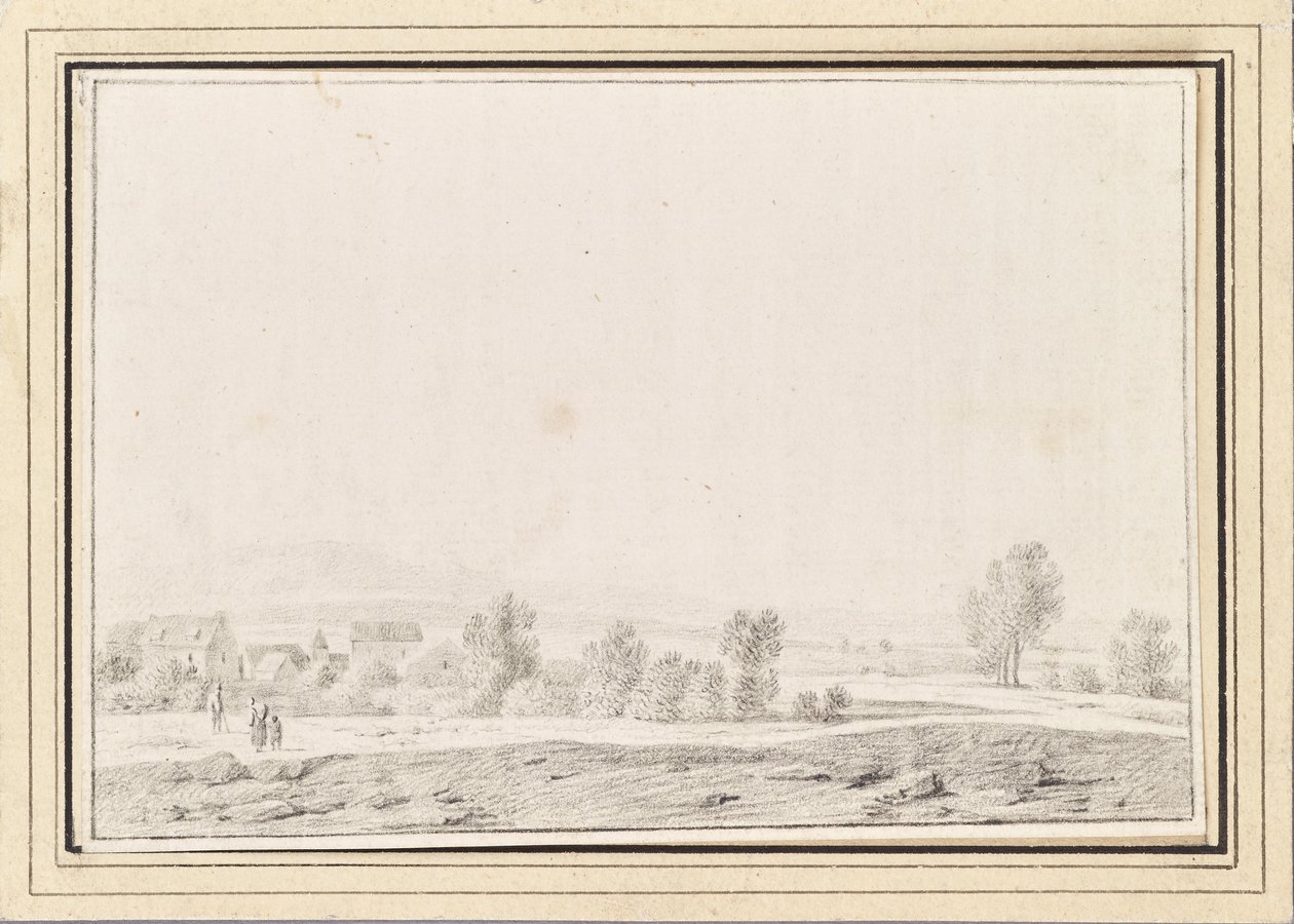 Landschaft mit Dorf von Johann Christian Brand