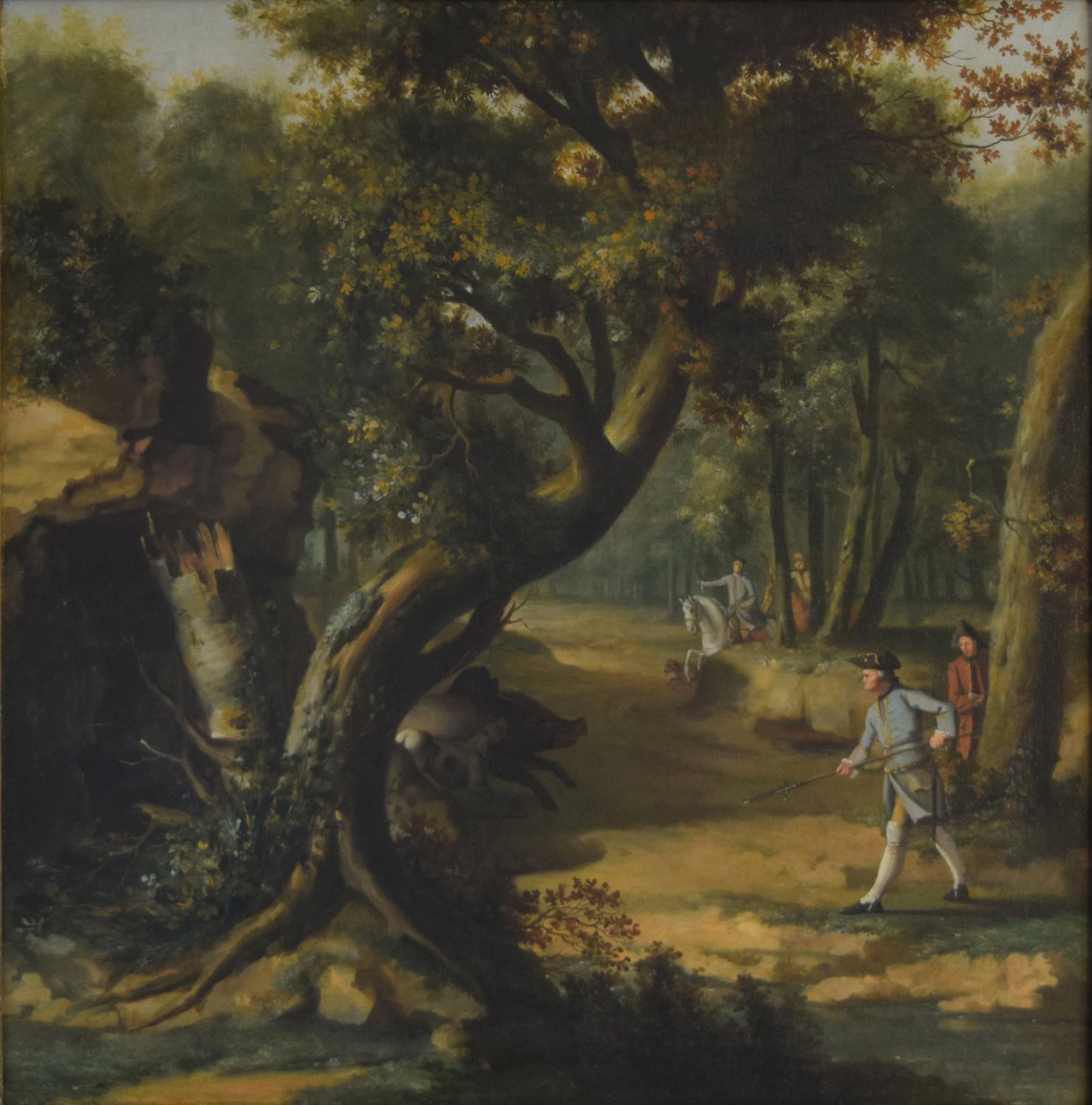 Wildschweinjagd von Johann Christian Klengel
