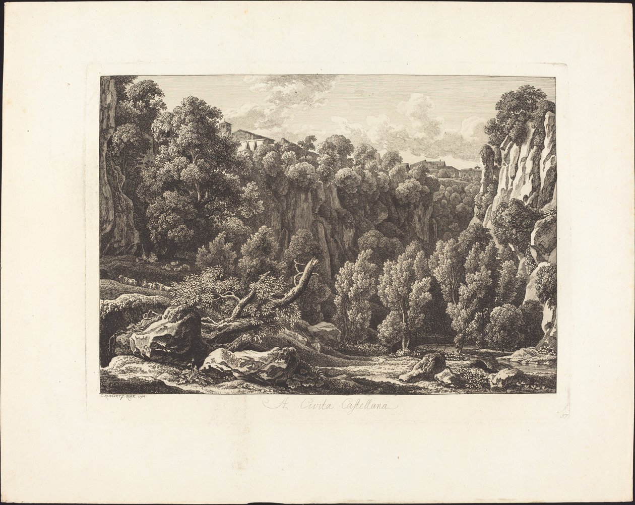 In Cività Castellana von Johann Christian Reinhart
