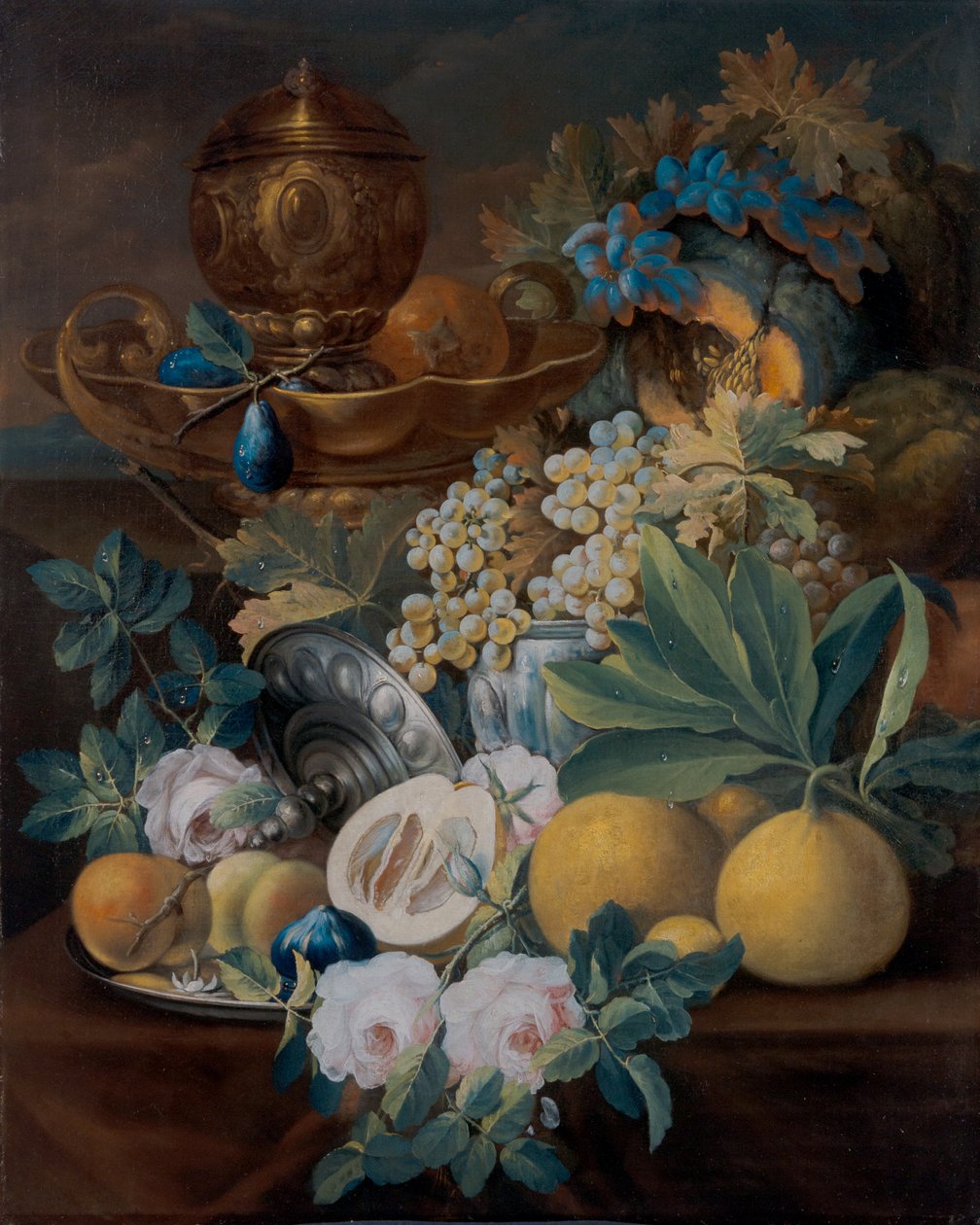 Stillleben mit Früchten und Blumen von Johann Conrad Eichler
