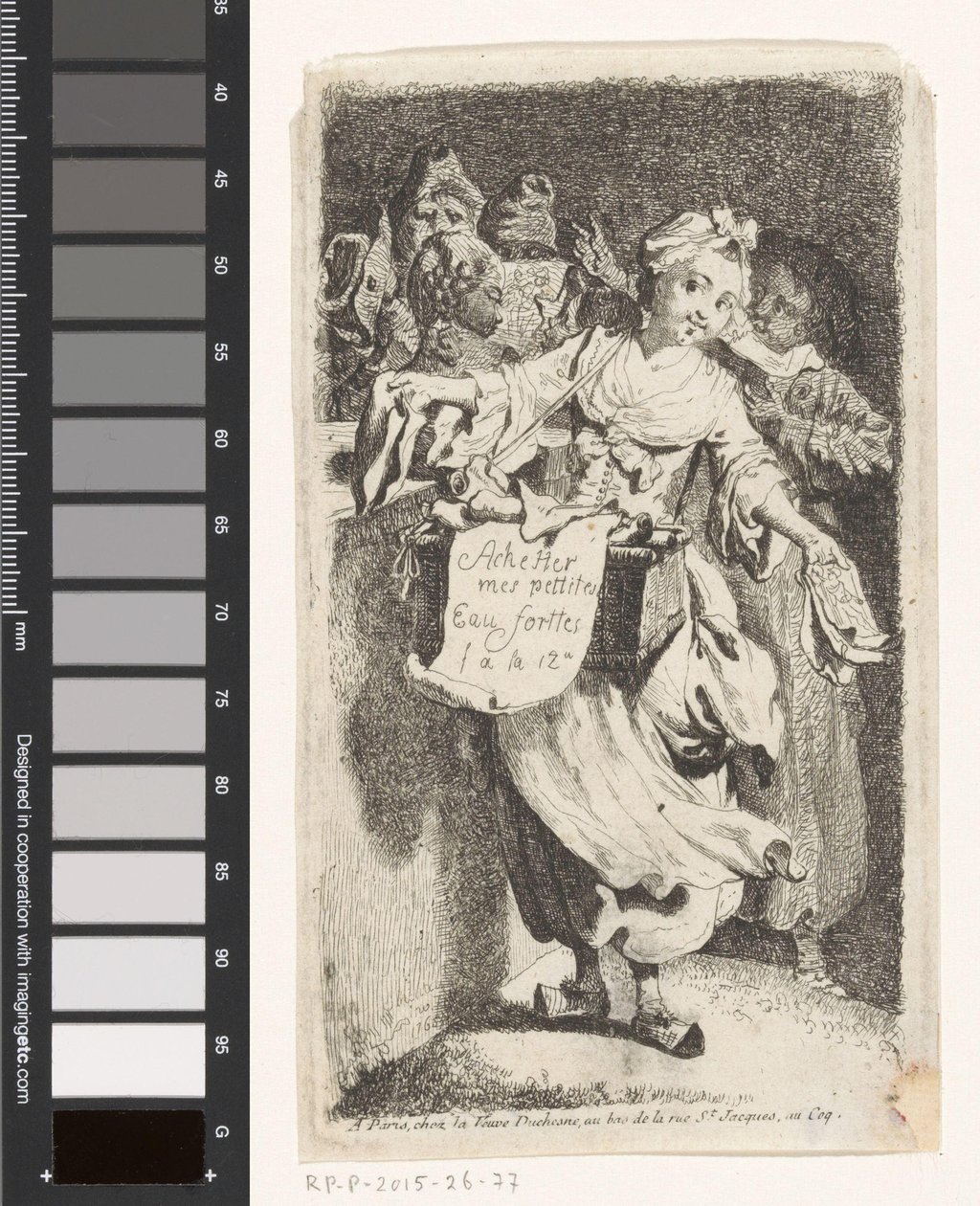 Druckverkäuferin von Johann Eleazar Schenau