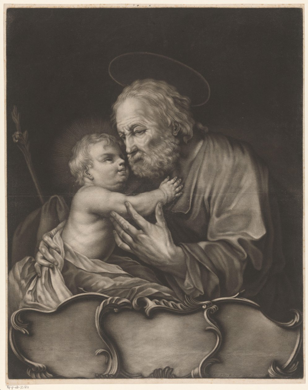 Josef mit dem Christuskind von Johann Elias Ridinger