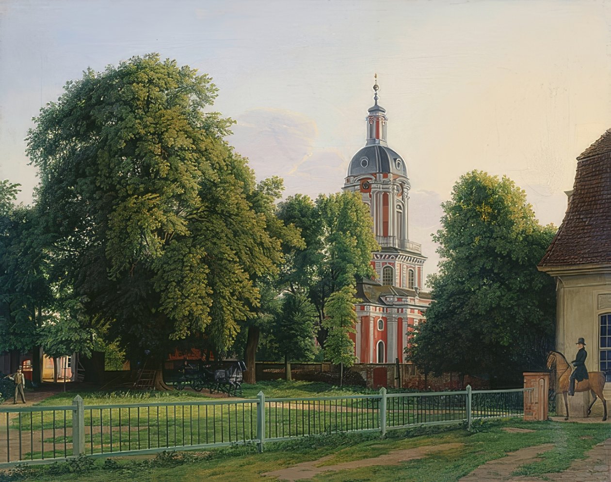 Kirche im Park von Schloss Buch von Johann Erdmann Hummel