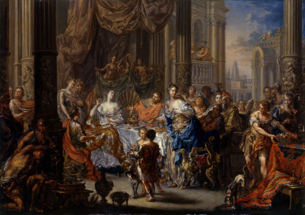 Cleopatras Festmahl von Johann Georg Platzer