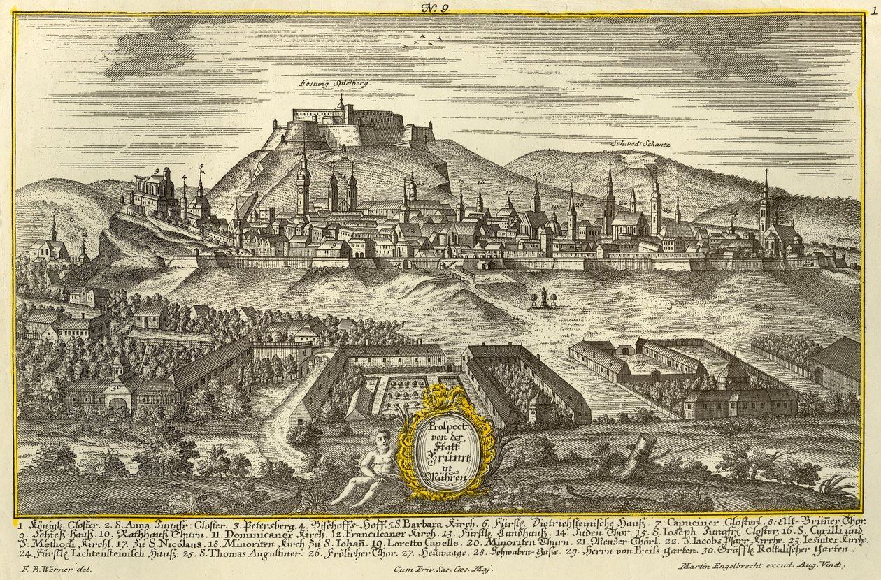 Brünn, um 1740 von Johann Georg Ringlin