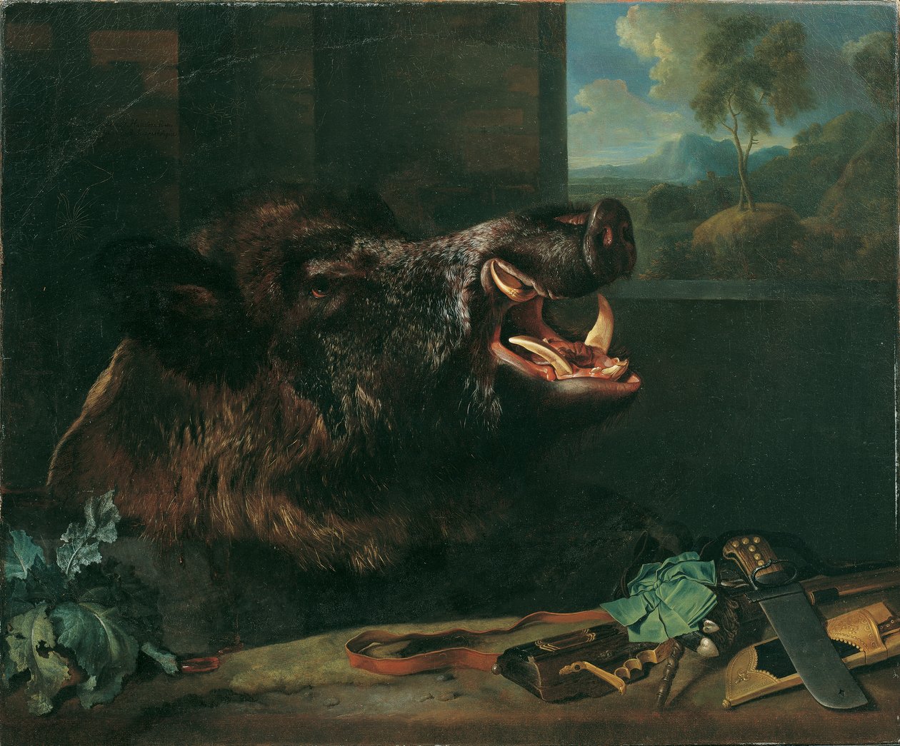 Wildschweinstillleben von Johann Georg de Hamilton