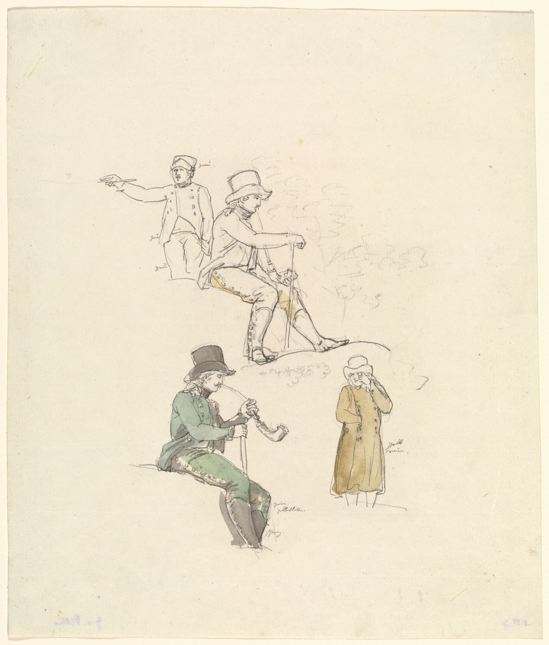 Figurenstudien, 1801 von Johann Georg von Dillis
