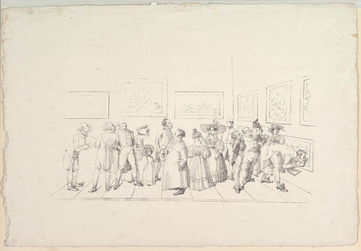 Das Publikum bei einer Ausstellung, 1831 von Johann Gottfried Schadow
