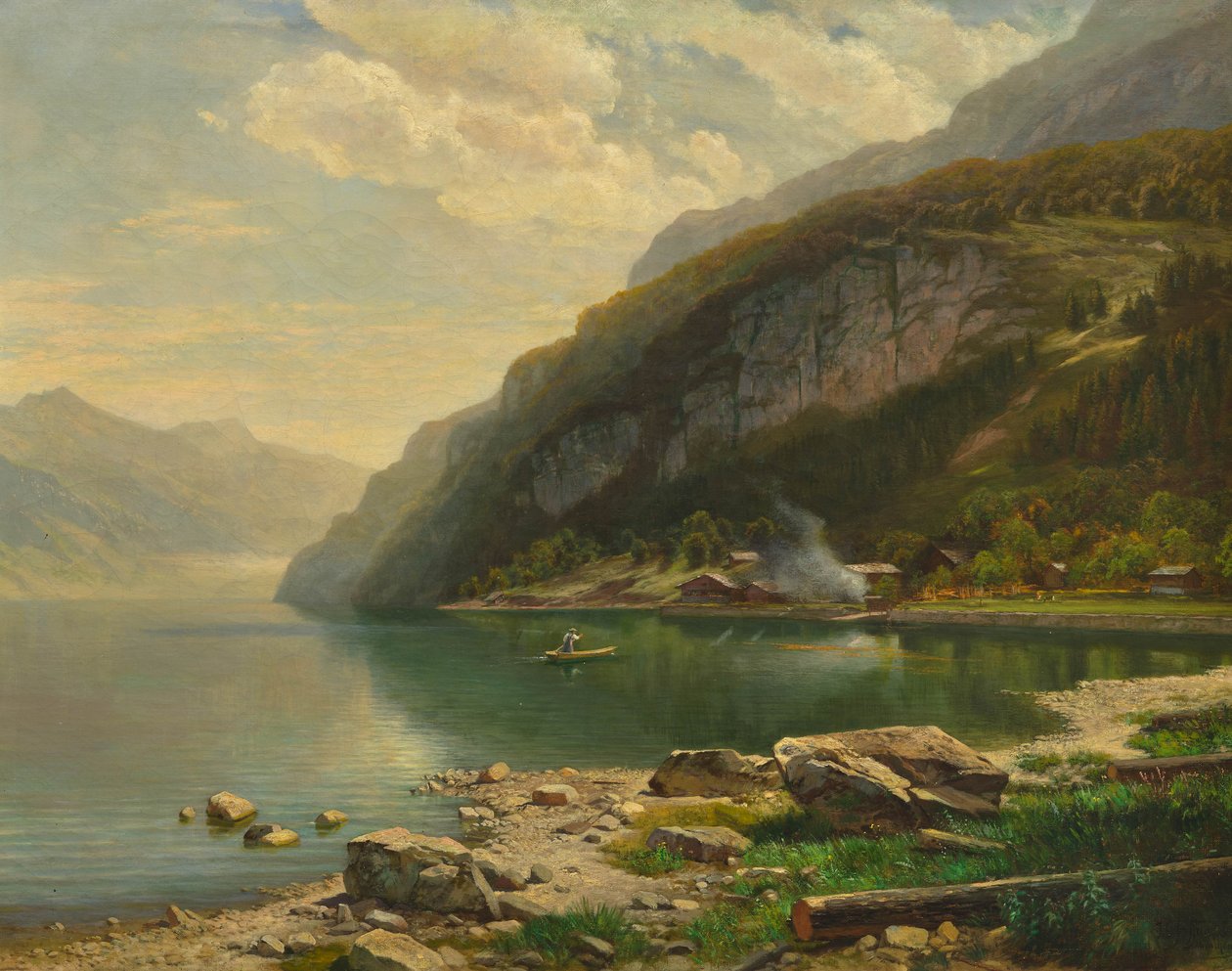 Am Brienzersee um 1883 von Johann Gottfried Steffan
