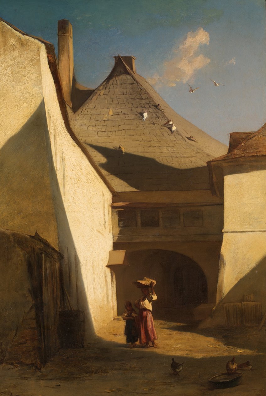 Ungarischer Bauernhof von Johann Gualbert Raffalt