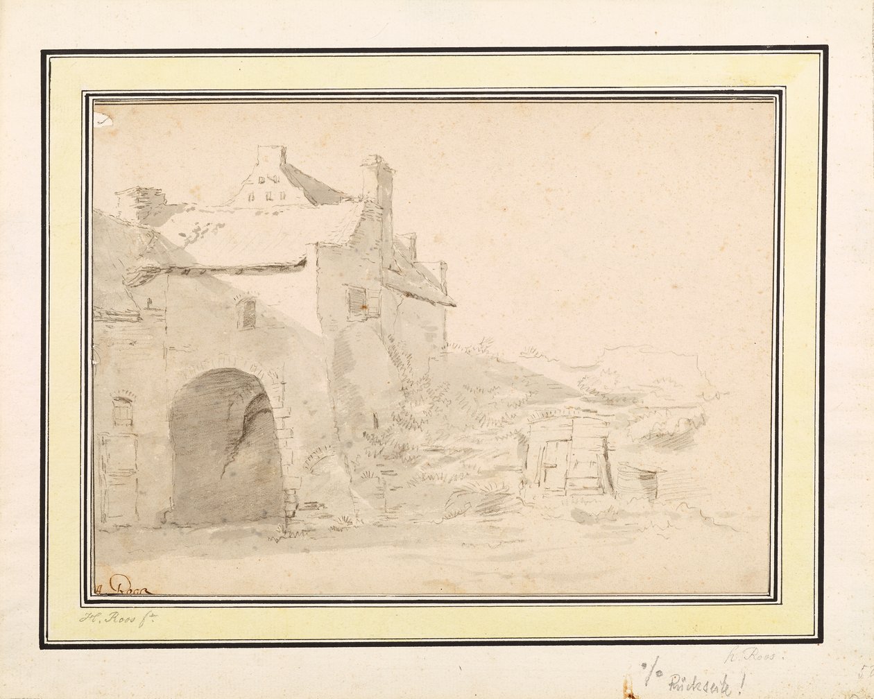 Architektonische Studie von Johann Heinrich Roos
