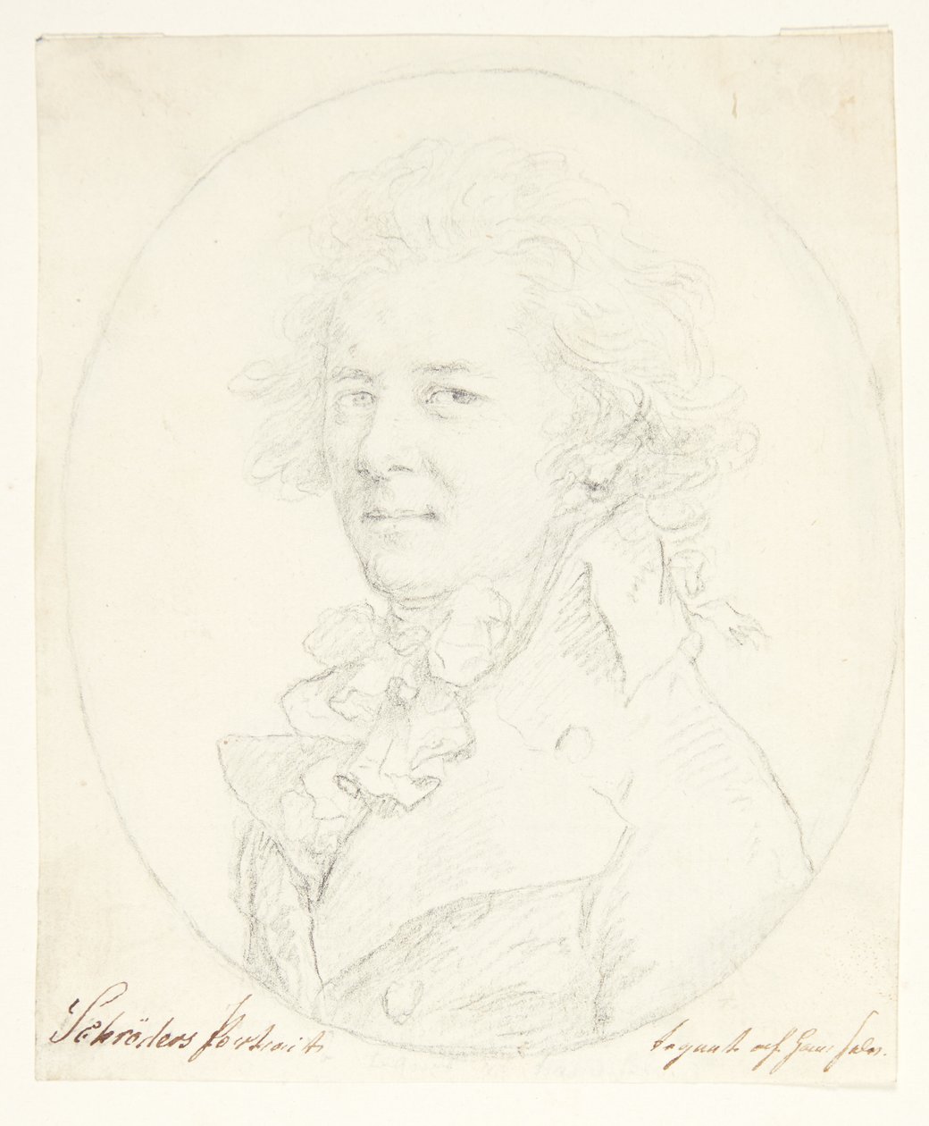 Selbstporträt(?) von Johann Heinrich Schroder