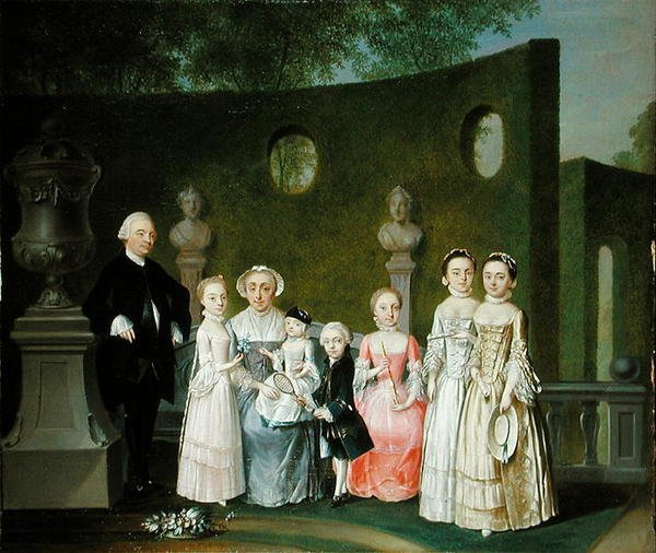 Ein Familienporträt von Johann Heinrich Strumpff