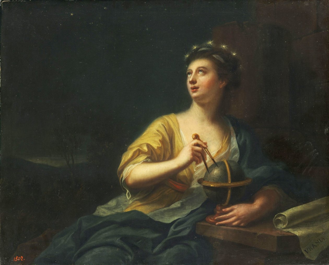 Die neun Musen - Urania (Astronomie) von Johann Heinrich Tischbein