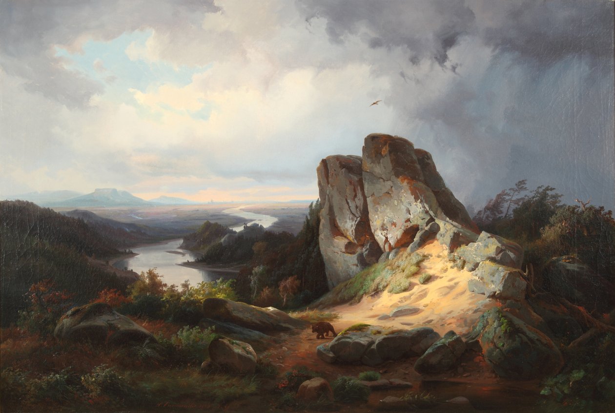 Westliche Landschaft 1853 von Johann Herman Carmiencke