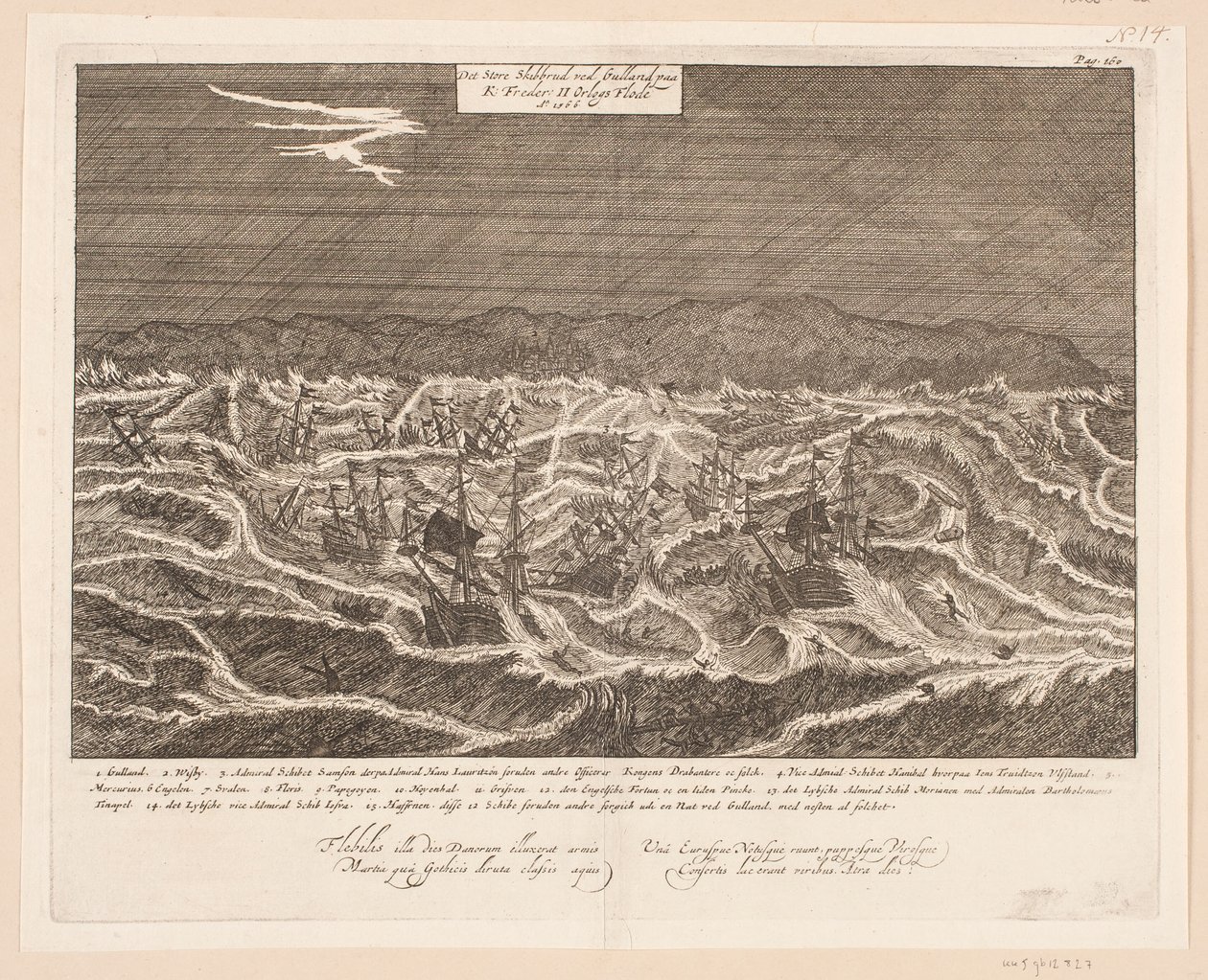 Das Schiffswrack bei Gulland, 1566 von Johann Husman